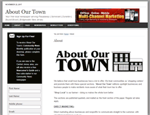 Tablet Screenshot of aboutourtown.com